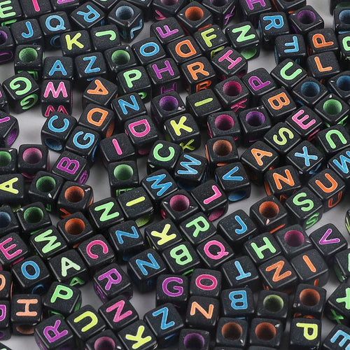 Acrylic English alphabet beads