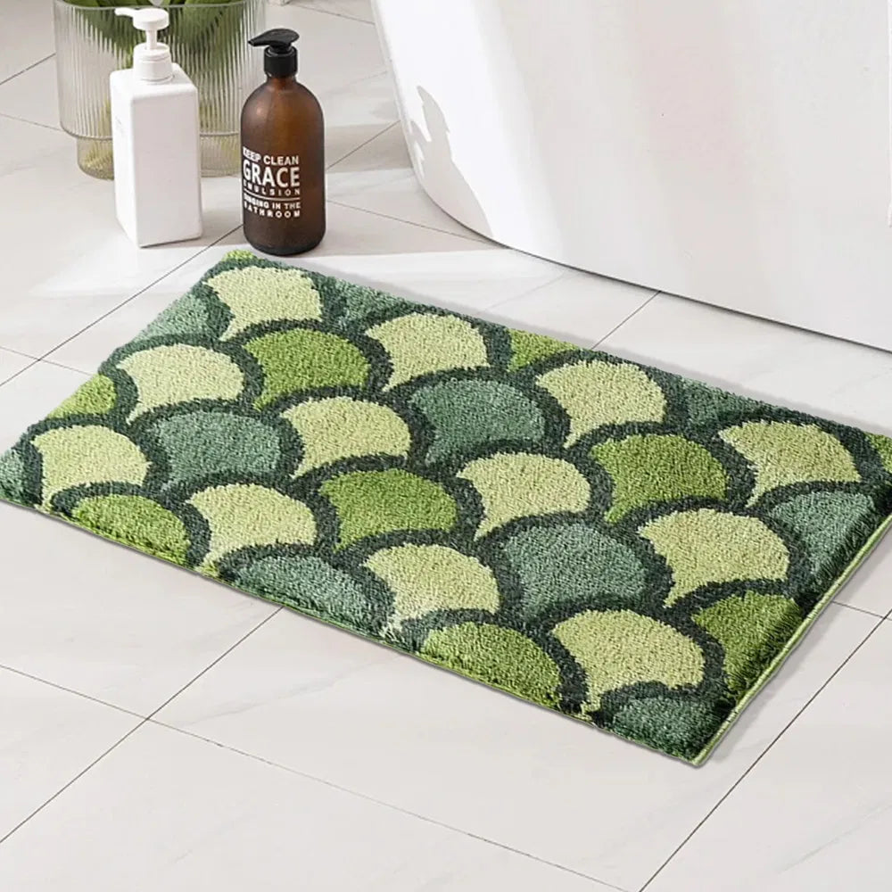 Bathroom Rug 20x32 Non Slip Fluffy Teal Bath Mat For Bathroom Floor Washable Plush Luxury Bath Rug For Tub Soft Shaggy Absorbent Shower Sink Mat